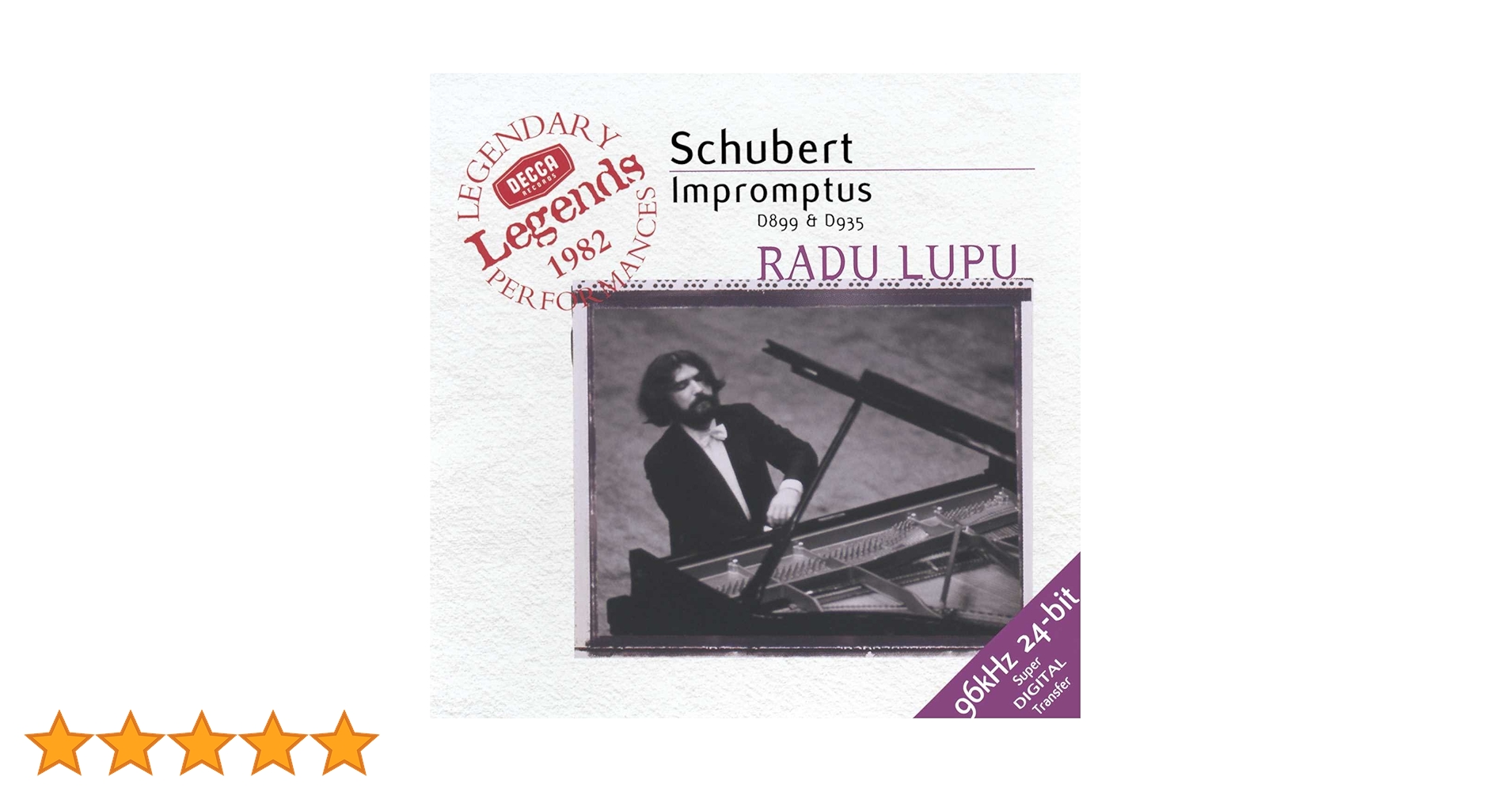 Amazon.co.jp: Schubert: Impromptus D 899 & D 935 / Radu Lupu